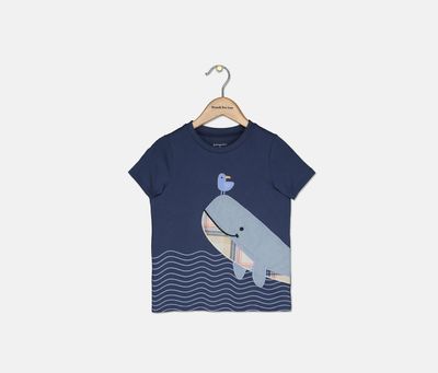 Toddlers Baby Boys Whale Tee Ink Berry Toddlers Baby Boys Whale Tee Ink Berry