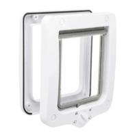 Trixie 4 Way Flap Door For Cats Grey - 20X22Cm