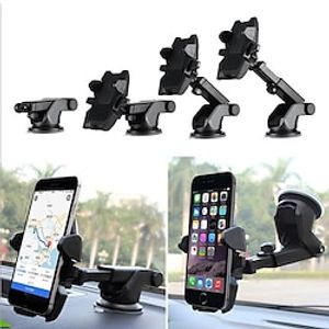 Dashboard Phone Holder Phone Mount for Car Windshield Foldable Removable Retractable Phone Holder for Car Dashboard Car Truck Compatible with All Mobile Phone Phone Accessory Lightinthebox