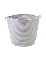 Homesmiths Cotton Rope Basket Light Grey D30 x H30 Cm By Homesmiths