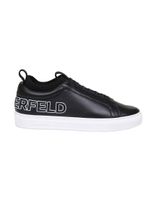 Black Leather Sneakers - thumbnail