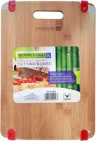 Royalford Carbonized Organic Bamboo Cutting Board, 37x25.5x1.3Cm - RF8686