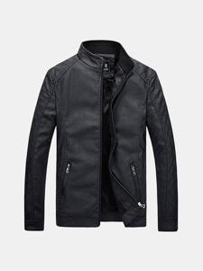 Motorcycle PU Leather Jacket