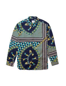 Lacoste Live Relaxed Fit Scarf Print Shirt