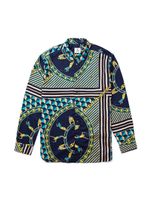 Lacoste Live Relaxed Fit Scarf Print Shirt - thumbnail