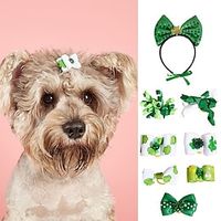 Trifolium Head Hoop Chihuahua Costume Prop Irish Saint Patrick's Day Green Headband Hair Ornament Lightinthebox - thumbnail
