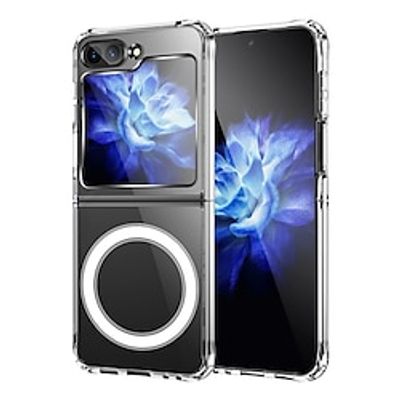 Phone Case For Samsung Galaxy Z Flip 5 Back Cover Transparent Support Wireless Charging Non-Yellowing TPU PC miniinthebox