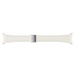 Samsung D-Buckle Hybrid Leather Band SM CREAM | Soft | durable silicone and genuine leather | Secure fit