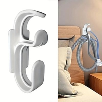 1pc Mask Hose Holder Hanger With Anti Unhook Feature, CPAP Hose Hanger Tubing Organizer CPAP Headband Hook Combined For Keeping Tube From Leakage Intertwine miniinthebox 1pc Mask Hose Holder Hanger With Anti Unhook Feature, CPAP Hose Hanger Tubing Organizer CPAP Headband Hook Combined For Keeping Tube From Leakage Intertwine miniinthebox