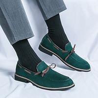 Men's Loafers Slip-Ons Boat Shoes Formal Shoes Suede Shoes Dress Shoes Walking Business British Gentleman Office Career PU Breathable Comfortable Slip Resistant Blue Brown Green Spring Fall Lightinthebox