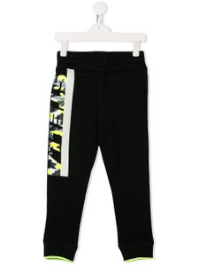 Stella McCartney Kids sports logo print track pants - Black