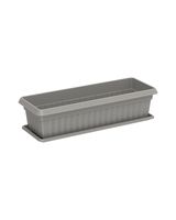 Cosmoplast Exotica Planter Small With Tray Curver Grey