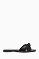 Bianca Flat Sandals in Smooth Leather - thumbnail