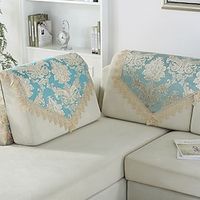 Embroidery Sofa Backrest Cover with Lace, Couch Towel Cover for Armrest, Sectional Sofa Cover, Slipcovers For L Shaped, Arm Chair Protector(Not Sold By A Set) miniinthebox - thumbnail