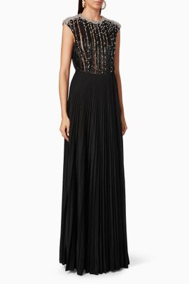 Sequin Lamé Jersey Maxi Dress Sequin Lamé Jersey Maxi Dress