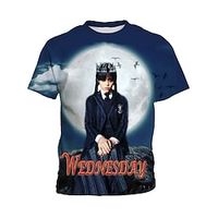 Fashion Letter Pattern Printed Short Sleeve T-Shirt Fashion 3D Printed Colorful Shirts For Boys And Girls Lightinthebox - thumbnail