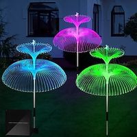 1PC SolarLights For Outdoor Solar Double Jellyfish With Star Moon OutdoorWaterproof Lights For Passway Patio Yard Law Flowerbed ChristmasParty Decoration Gift For Mom Lightinthebox