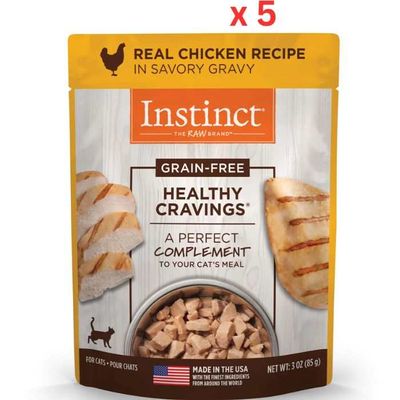 Instinct Healthy Cravings Chicken Wet Cat Food (3Oz) (Pack of 5) Instinct Healthy Cravings Chicken Wet Cat Food (3Oz) (Pack of 5)