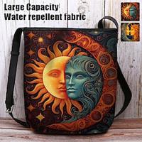 Women's Crossbody Bag Shoulder Bag Bucket Bag Oxford Cloth Nylon Shopping Daily Holiday Print Large Capacity Waterproof Lightweight Sky / Galaxy Light Red Dark Blue Lightinthebox