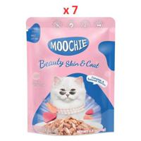 Moochie Cat Food Mince With Tuna Beauty Skin & Coat Pouch 70G (Pack Of 7)