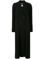 Chanel Pre-Owned loose fit double-breasted coat - Black