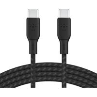 Belkin Cable Braided USB-C To USB- C 2.0 100W 3m -Black - thumbnail