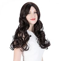 Noble Hair Synthetic Wig Body Wave Loose Wave Middle Part Wig Long 18 inch Black Synthetic Hair Women's Odor Free Soft Thick Natural Black Lightinthebox - thumbnail