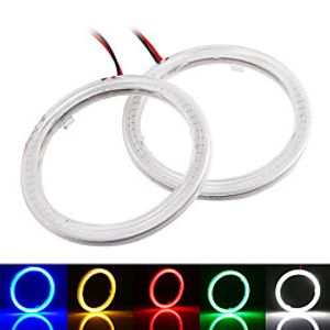2pcs COB LED Angel Eyes 100MM 72 SMD 12V Auto Halo Ring Car Motorcycle With Cover White Blue Red Green Yellow Mix miniinthebox