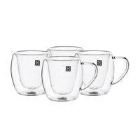 Royalford Double Wall Mug Set, 80Ml Borosilicate Glass Cup - RF10570