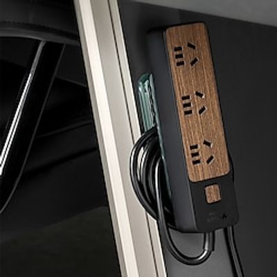 4pcs Socket Holder Wall Mounted Socket Router Wall Mounted Hole Free Cable Tray Storage Box Storage Rack Lightinthebox