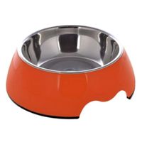 Nutrapet Melamine Round Bowl Orange L:22 x 7.5Cms 700/Ml 23.6Oz