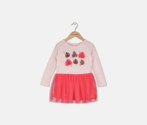 Baby Girls Ladybug Tutu Dress  Pink Dogwood