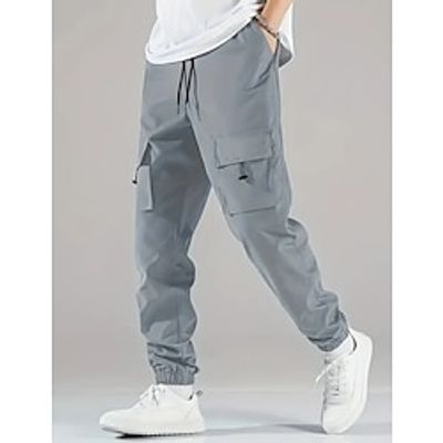 Men's Cargo Pants Cargo Trousers Pocket Drawstring Elastic Waist Plain Comfort Breathable Outdoor Daily Going out Fashion Casual Black Light Grey Lightinthebox Men's Cargo Pants Cargo Trousers Pocket Drawstring Elastic Waist Plain Comfort Breathable Outdoor Daily Going out Fashion Casual Black Light Grey Lightinthebox