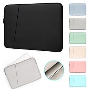 Laptop Sleeves BN-Q004 12 14 15.6 inch Compatible with Macbook Air Pro, HP, Dell, Lenovo, Asus, Acer, Chromebook Notebook Laptop Carrying Case Cover Waterpoof Shock Proof PU Leather Solid Color for miniinthebox