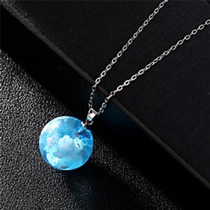 Choker Necklace Necklace Women's Fancy Resin Clouds Artistic Simple Fashion Modern Trendy Cute Cool Wedding Blue 47 cm Necklace Jewelry 1pc for Wedding Gift Daily Engagement Prom Round Lightinthebox