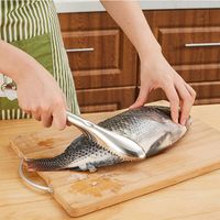 KCASA KC-SP096 Fast Stainless Steel Fish Scale Scrape Remover Killer Kitchen Seafood Tools