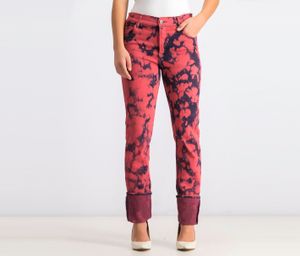 Womens Printed Jeans  Purple/Red