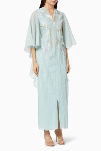 Embellished Firework Organza Kaftan