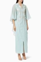 Embellished Firework Organza Kaftan - thumbnail