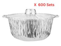Hotpack Aluminium Pot Container With Hood - 600 Sets - APOT9