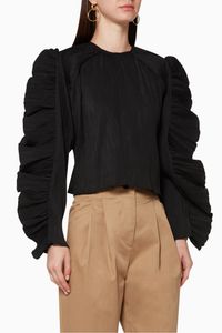 Ruffle-Sleeved Blouse Ruffle-Sleeved Blouse