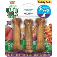 Nylabone Healthy Edibles Puppy Sweet Potato & Turkey 3 Count Blister Card Regular - thumbnail