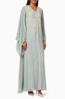 Converge Floral Kaftan in Georgette - thumbnail