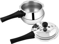 Prestige Deluxe Plus Aluminium Junior Handi Polished Pressure Cooker, 2 Ltr, MPD10711