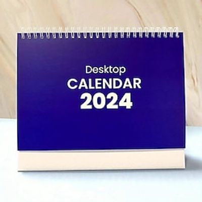 2024 Desktop Desk Calendar - Double-Sided Printing on 200gsm Art Paper - Keep Track of Tasks, Errands More - 9x6.3In Lightinthebox 2024 Desktop Desk Calendar - Double-Sided Printing on 200gsm Art Paper - Keep Track of Tasks, Errands More - 9x6.3In Lightinthebox