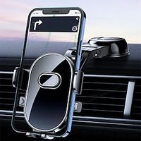 Dashboard Phone Holder Phone Mount for Car Windshield Foldable Phone Holder for Car Dashboard Compatible with 4-7Cell Phones Phone Accessory miniinthebox - thumbnail