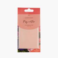 Wax Lyrical Poppy and Rose Fragranced Card - 12 gms