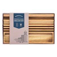 Gentlemen's Hardware Wooden Desk Organizer