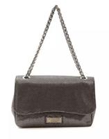 Pompei Donatella Elegant Gray Leather Crossbody Bag (PO-5837)