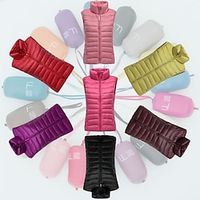 Women's Yoga Top Winter Zipper Solid Color Green Purple Yoga Fitness Gym Workout Vest  Gilet Top Sleeveless Sport Activewear Breathable Quick Dry Comfortable Micro-elastic Lightinthebox - thumbnail